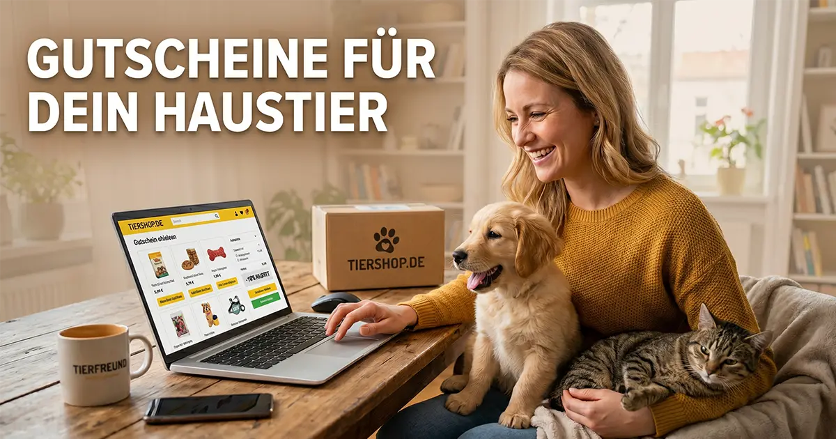 Online-Shopping für Tierbedarf: Gutscheine für Tierhalter nutzen
